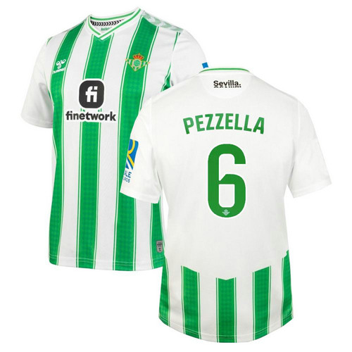 maglia pezzella 6 real betis prima 2023-2024 uomo