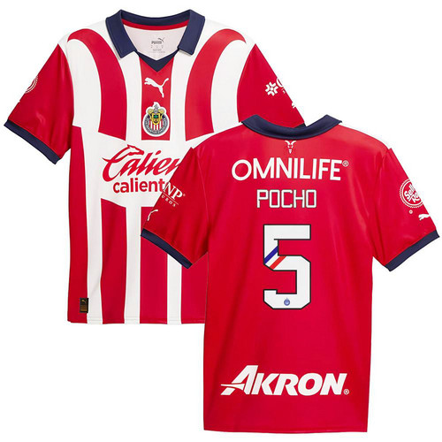 maglia pocho 5 chivas usa prima 2023-2024 uomo