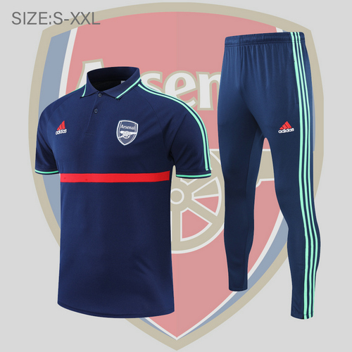 maglia polo calcio arsenal 2022-2023 blu reale uomo