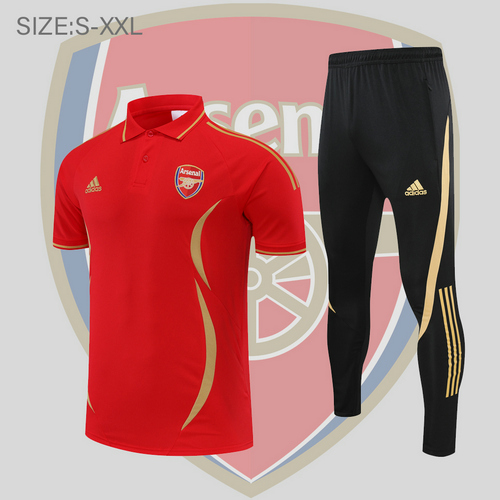 maglia polo calcio arsenal 2022-2023 rosso uomo