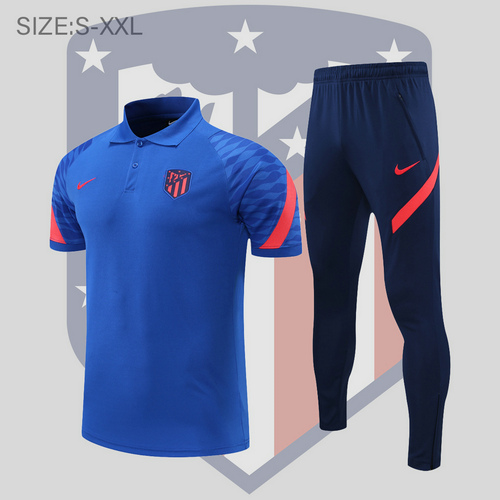 maglia polo calcio atlético madrid 2022-2023 diamante blu uomo