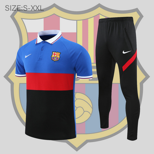 maglia polo calcio barcellona 2022-2023 blu rosso nero uomo