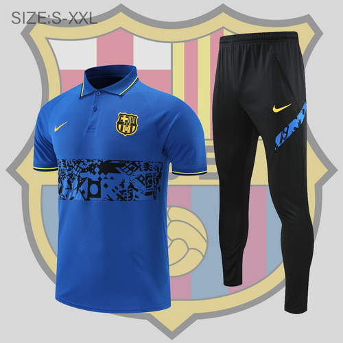 maglia polo calcio barcellona 2022-2023 blu scuro uomo