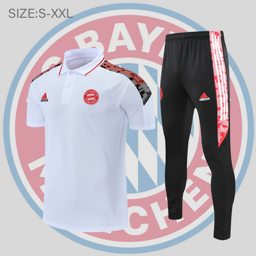 maglia polo calcio bayern münchen 2022-2023 bianco uomo