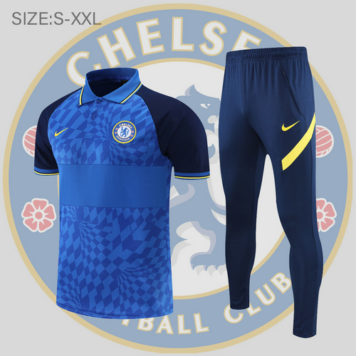 maglia polo calcio chelsea 2022-2023 blu scuro uomo