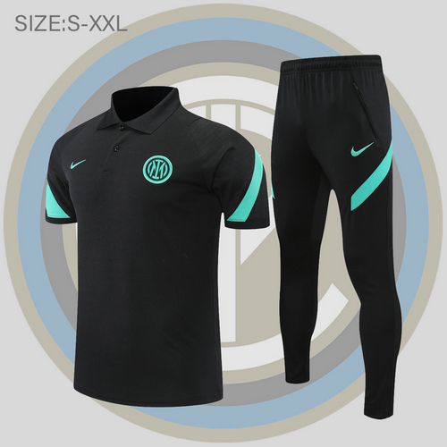 maglia polo calcio inter 2022-2023 nero verde uomo