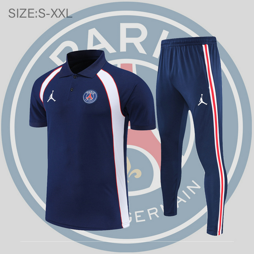 maglia polo calcio psg 2022-2023 blu reale uomo