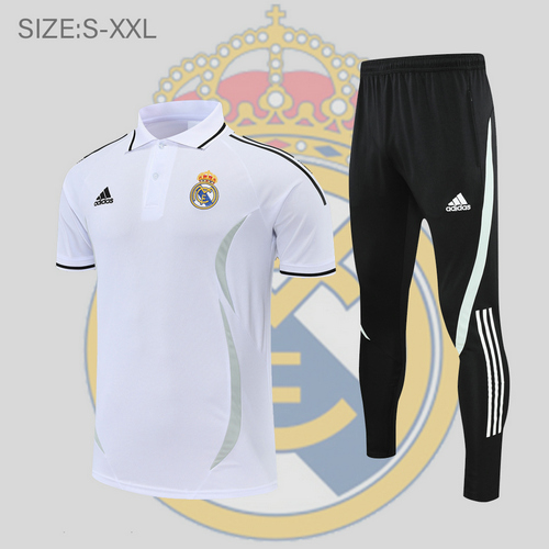 maglia polo calcio real madrid 2022-2023 bianco uomo