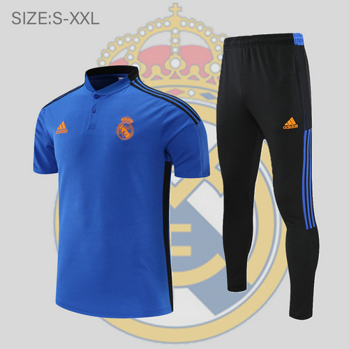 maglia polo calcio real madrid 2022-2023 diamante blu uomo