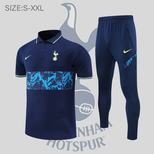 maglia polo calcio tottenham hotspur 2022-2023 blu reale uomo