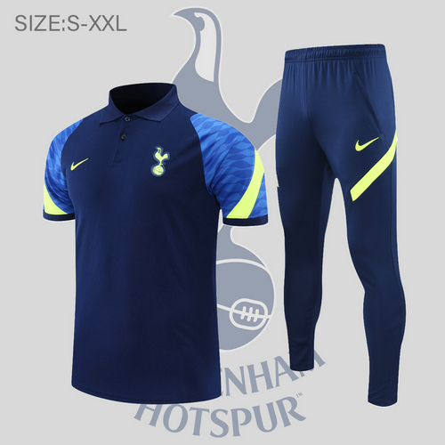 maglia polo calcio tottenham hotspur 2022-2023 blu scuro uomo