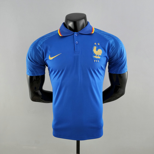 maglia polo francia blu 2022-2023 uomo