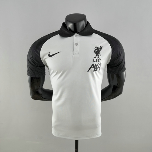 maglia polo liverpool nero bianco 2022-2023 uomo