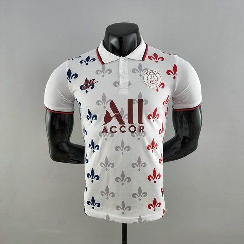 maglia polo paris saint germain bianco 2022-2023 uomo