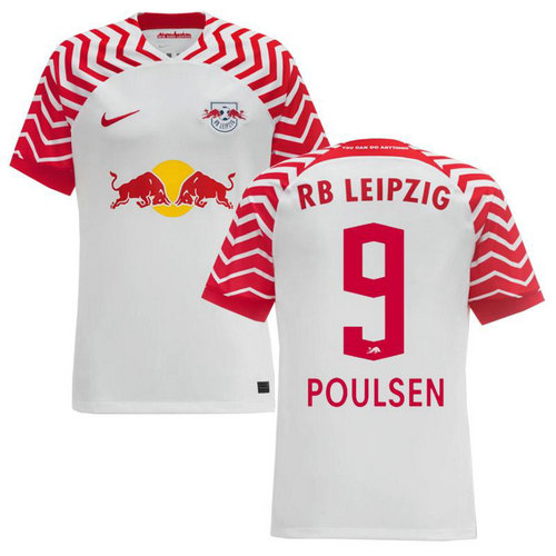 maglia poulsen 9 rb leipzig prima 2023-2024 uomo