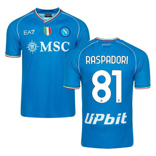 maglia raspadori 81 napoli prima 2023-2024 uomo