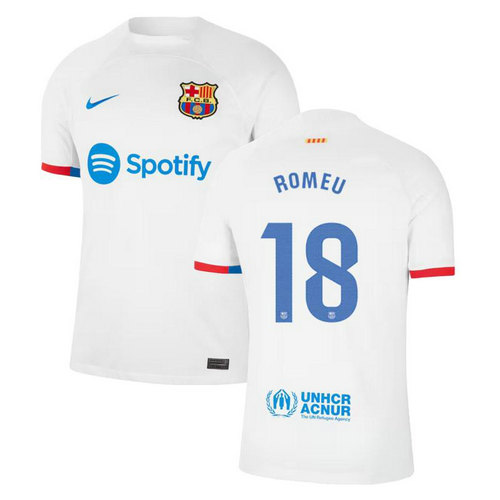 maglia romeu 18 barcellona seconda 2023-2024 uomo