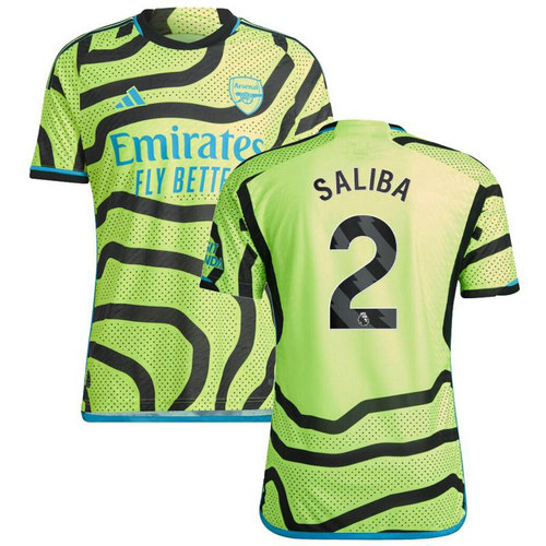 maglia saliba arsenal seconda 2023-2024 uomo