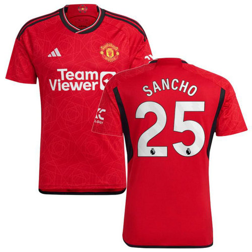 maglia sancho 25 manchester united prima 2023-2024 uomo