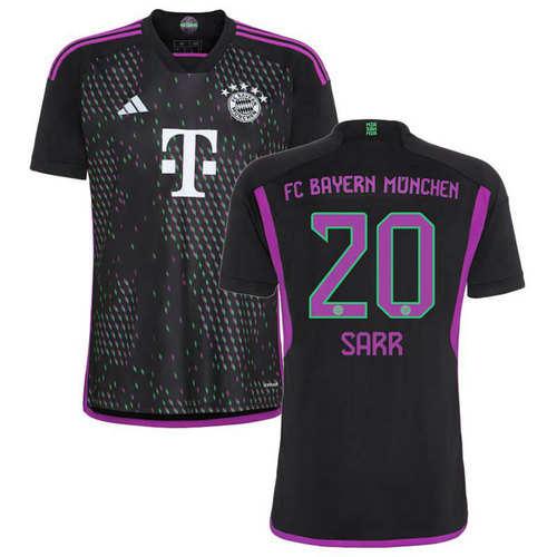 maglia sarr 20 bayern münchen seconda 2023-2024 uomo