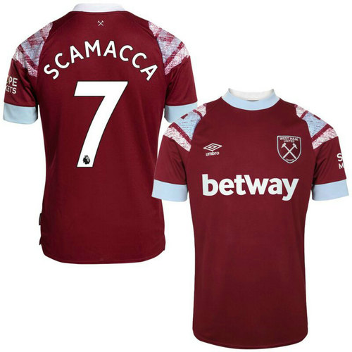 maglia scamacca 7 west ham prima 2022-2023 a poco prezzo uomo