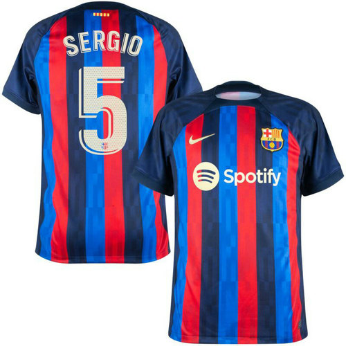 maglia sergio 5 barcellona prima 2022-2023 a poco prezzo uomo