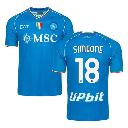 maglia simeone 18 napoli prima 2023-2024 uomo