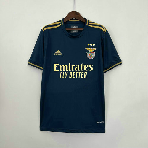 maglia sl benfica blu 2023-2024 blu uomo