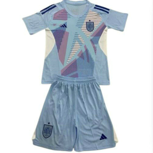 maglia spagna portiere 2024-2025 light blue bambino