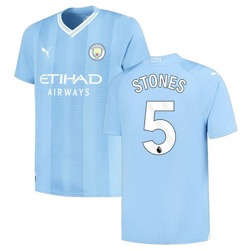 maglia stones 5 manchester city prima 2023-2024 uomo