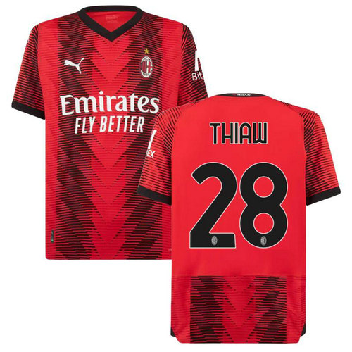 maglia thiaw 28 ac milan prima 2023-2024 uomo