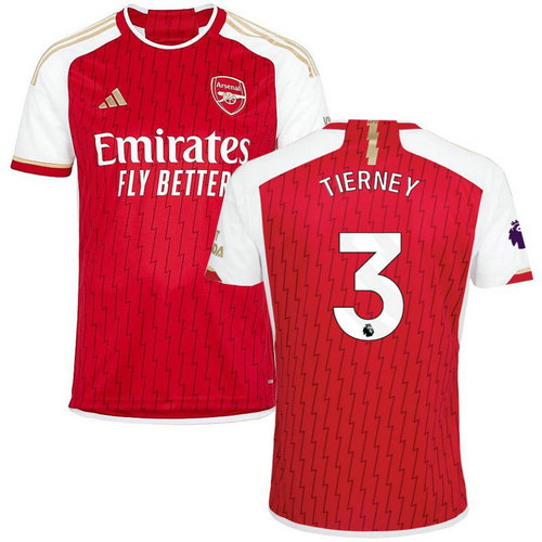 maglia tierney 3 arsenal prima 2023-2024 uomo