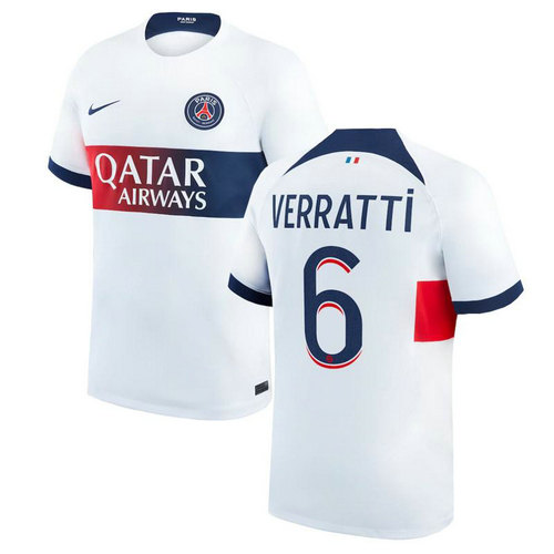 maglia verratti 6 paris saint germain seconda 2023-2024 uomo