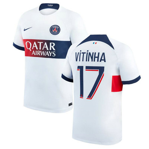 maglia vitinha 17 paris saint germain seconda 2023-2024 uomo