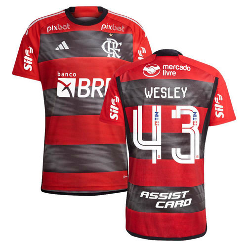 maglia wesley 43 flamengo prima 2023-2024 uomo