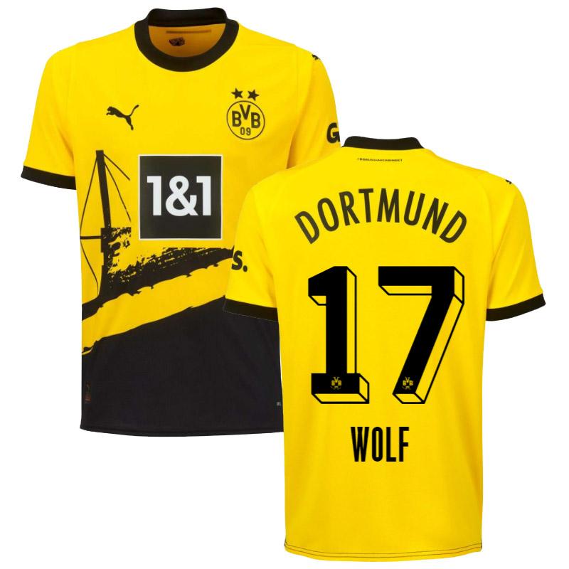 maglia wolf 17 borussia dortmund prima 2023-2024 uomo