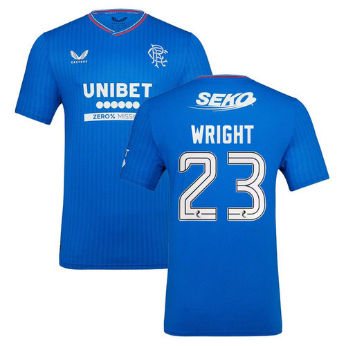 maglia wright 23 glasgow rangers prima 2023-2024 uomo