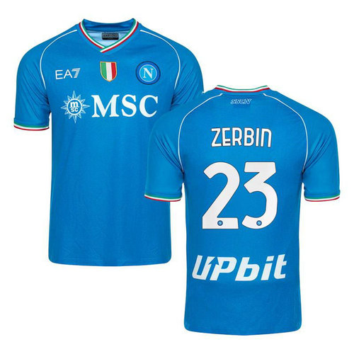 maglia zerbin 23 napoli prima 2023-2024 uomo