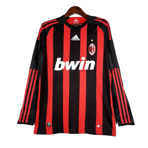 manica lunga maglia ac milan prima 2008-2009 uomo