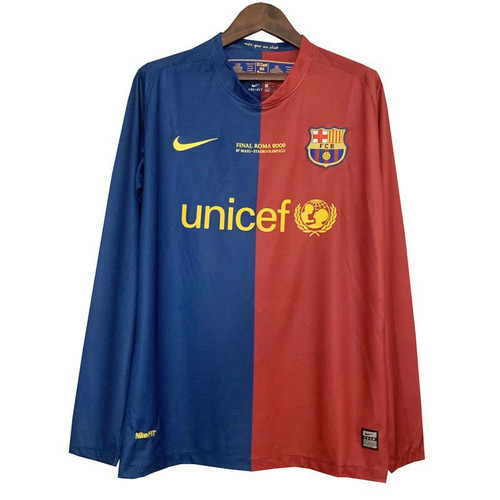 manica lunga maglia barcellona prima 2008-2009 uomo