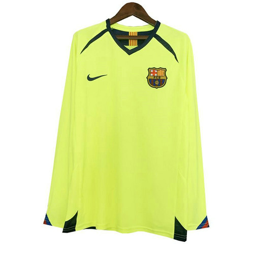 manica lunga maglia barcellona seconda 2005-2006 uomo