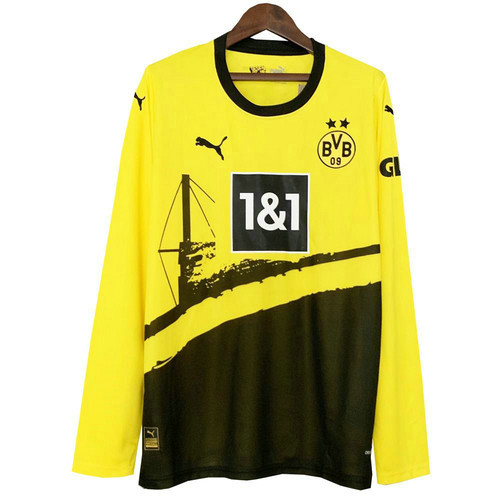 manica lunga maglia borussia dortmund prima 2023-2024 uomo