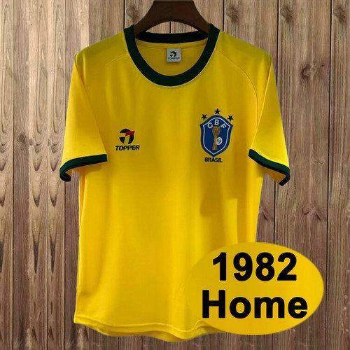 manica lunga maglia brasile prima 1982 bambino