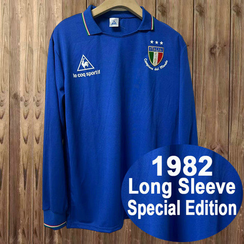 manica lunga maglia italia champion special edition 1982 uomo