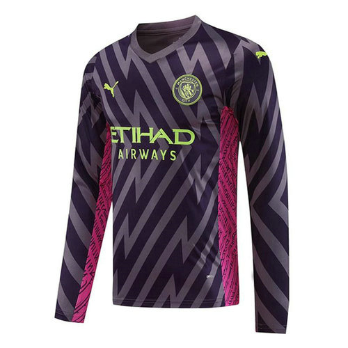 manica lunga maglia manchester city portiere 2023-2024 viola uomo