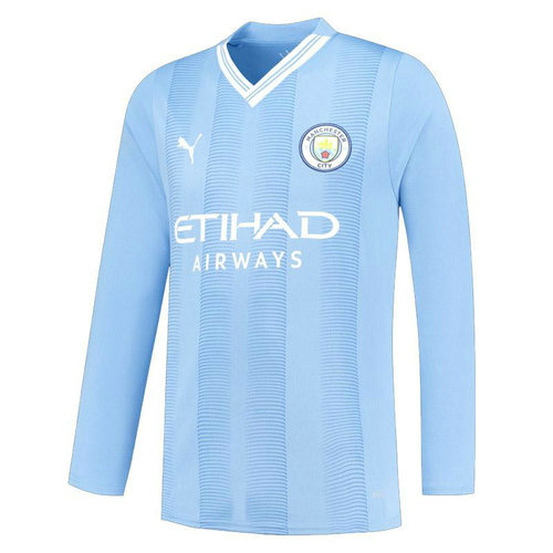 manica lunga maglia manchester city prima 2023-2024 uomo