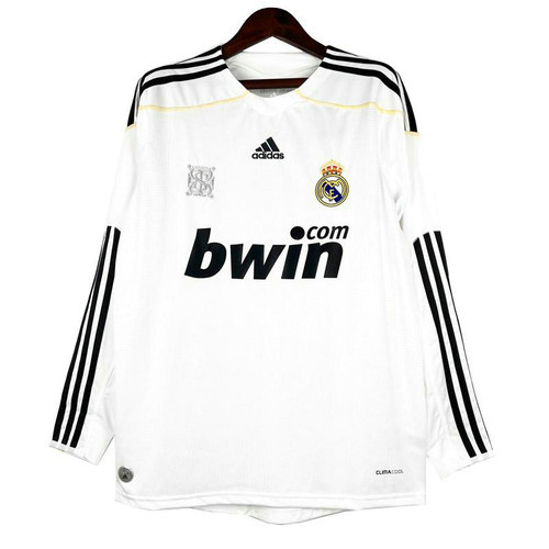 manica lunga maglia real madrid prima 2009-2010 uomo