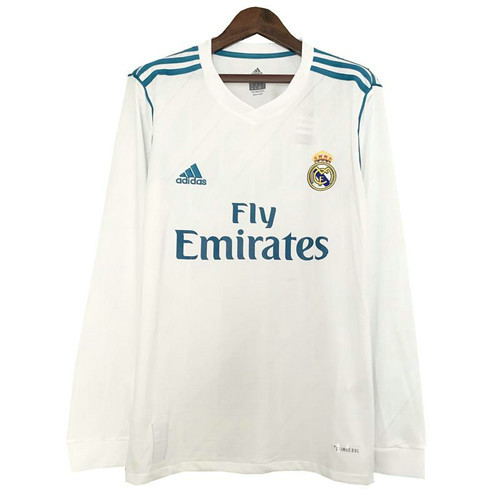 manica lunga maglia real madrid prima 2017-2018 uomo