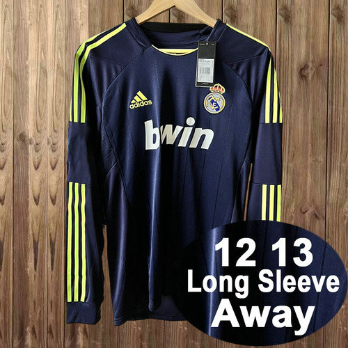 manica lunga maglia real madrid seconda 2012 2013 uomo