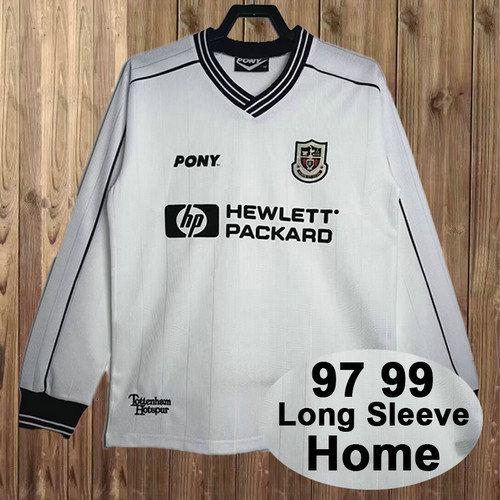 manica lunga maglia tottenham hotspur prima 1997 1999 uomo